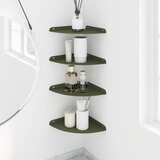  Lebdeća polica s policom 4 pcs Maslinasto zelena 24 x 24 x 2 cm | Eponuda.com