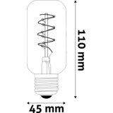 Avide Žarnica,LED,4.5W,E27,2700K,230V AC,topla bela svetloba - Soft Filament T45 4.5W E27 | Shoptok.si