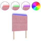  LED Uzglavlje Ružičasta 100 cm Baršun | shoptok.hr