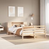  s regalom za knjige bez madraca 135x190 cm od borovine | shoptok.hr