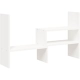  Stalak za monitor bijeli (39-72) x 17 x 43 cm masivna borovina | shoptok.hr
