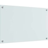 vidaXL Zaščita za kuhinjo Bela 80 x 50 x 0.8 cm kaljeno steklo | Shoptok.si