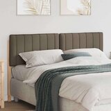  Tapecirani uzglavlje Smeđa i taupe 150 cm Čvrsto borovo drvo | shoptok.hr