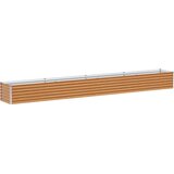  Povišena gredica - Vrtna gredica 390 x 50 x 36 cm Cinkani čelik | shoptok.hr