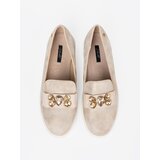 Shelvt Gold loafers with jewellery detail on the front | Shoptok.si