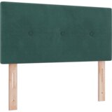 vidaXL Box Spring postelja z vzmetnico temno zelena 90x200 cm žamet | Shoptok.si