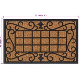  Otirač pravokutni 45 x 75 cm od gume i kokosovih vlakana | shoptok.hr