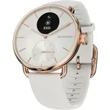 scanwatch 2 38mm belo/rosegold hibridna pametna ura z ekg in oksimetrom