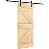  Klizna vrata s priborom za montažu 85 x 210 cm masivna borovina | shoptok.hr