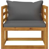 Maison Chic Vrtni Stoli - Stol za vrt s temno sivimi blazinami trden akacijev les JS717, (21877621) | Shoptok.si