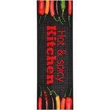  Kuhinjski tepih s natpisom Hot & Spicy perivi 60 x 300 cm | shoptok.hr