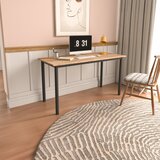 Hanah home radni sto 140x78x55cm hrast-crni cene