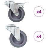  Okretni kotačići s otvorom za vijke 8 kom 75 mm | shoptok.hr