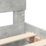  Krevetna konstrukcija s uzglavljem Betonski sivi 75 x 190 cm | shoptok.hr