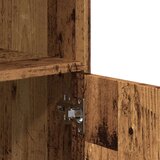 Ormarić s kotačima boja staro drva 55x40x91cm konstruirano drvo | shoptok.hr