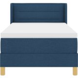 Box Spring Krevet s Madracem Plavi 100x200 cm Tkanina | shoptok.hr