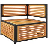  Kutna vrtna sofa s jastucima od masivnog drva bagrema | shoptok.hr