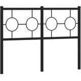  Metalno zamjensko uzglavlje crno 120 cm | shoptok.hr