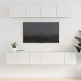  5-dijelni set TV ormarića bijeli od konstruiranog drva Cijene