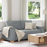 vidaXL Dvosjed Sofa Svijetlo siva 140 cm Tkanina Cijene