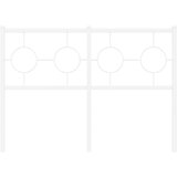  Metalno zamjensko uzglavlje bijelo 120 cm | shoptok.hr