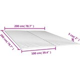  Zamjenske letvice za krevet s 48 letvica 2 kom 100x200 cm | Eponuda.ba