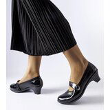 Gemre Black low block heel pumps Simi | Shoptok.si