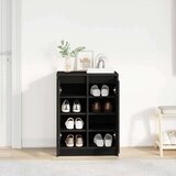 vidaXL Ormarić za cipele crni hrast 57x34x76 cm od konstruiranog drva | shoptok.hr