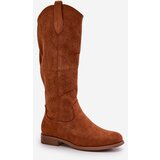 S. BARSKI Ladies Perforated Boots Camel S.Barski | Eponuda.ba