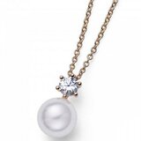  Ženski oliver weber focus pearl gold lanČiĆ sa swarovski belom perlom i kristalom ( 12180g ) Cene