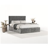 Maison de Rêve Sivi tapecirani bračni krevet s prostorom za odlaganje 160x200 cm Mavel – | shoptok.hr