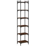  Regal za knjige 6 razina smeđa boja hrasta 40x30x188 cm drveni | Eponuda.com