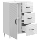  Kreveta s ladicama Bijela visokog sjaja 66 x 34,5 x 89,5 cm | shoptok.hr
