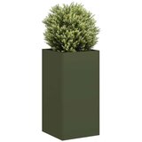 vidaXL Sadilnik Olive Green 40x40x80 cm Hladno valjano jeklo | Shoptok.si