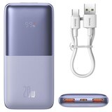 Baseus PPBD040205 Bipow Pro Powerbank 10000mAh, 2xUSB, USB-C, 20W, vijolična | Shoptok.si