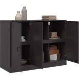 vidaXL Komoda crna 99 x 39 x 73 cm čelična | shoptok.hr