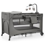 Kinderkraft prenosna posteljica joy™ 2 z dodatki dark grey | Shoptok.si