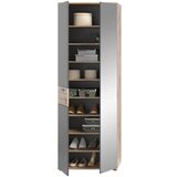MID.YOU GARDEROBNA OMARA siva, barve hrasta | Shoptok.si