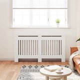 Bijeli konstruirano drvo Zaštitni Pokrov za Radijator 152 cm | Eponuda.com