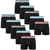 Gianvaglia 10PACK Men's Boxer Shorts Black | shoptok.hr