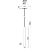  Redo 01-2043 - LED luster na sajli MADISON LED/4W/230V zlatna | Eponuda.com