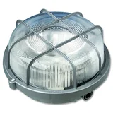 Okrogla LED stenska in stropna svetilka (7 W, Ø x V: 200 x 105 mm, Srebrna, Toplo bela)
