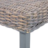  Klupa siva 110 cm prirodni ratan kubu i masivno drvo manga | shoptok.hr