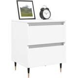  Noćni ormarić bijeli 40 x 35 x 50 cm od konstruiranog drva | shoptok.hr