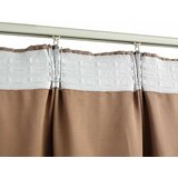  Zavjese za zamračivanje s kukama 2 kom smeđe-sive 140 x 245 cm | shoptok.hr
