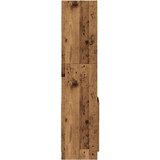  Visoka komoda boja staro drvo 92x33x140 cm konstruirano drvo | shoptok.hr