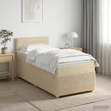  Boxspring krevet s madracem Krem 100 x 200 cm Tkanina | shoptok.hr