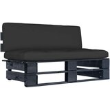  Srednja vrtna sofa od paleta od crno impregnirane borovine | shoptok.hr