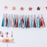 Ginger Ray® pom pom gerlanda twinkle twinkle rose gold & blue | Shoptok.si