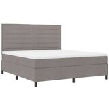 Box pomična postelja z vzmetnico taupe super kraljevina tkanina, (22081030) | Shoptok.si